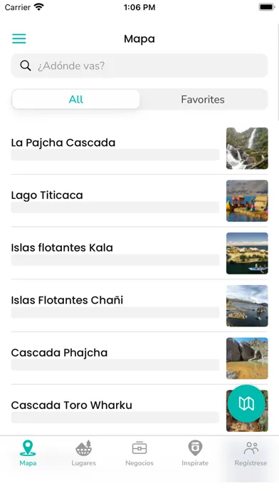 Tangkapan layar Viajero app