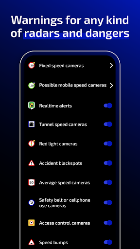 Radarbot Speed Camera Detector Screenshots