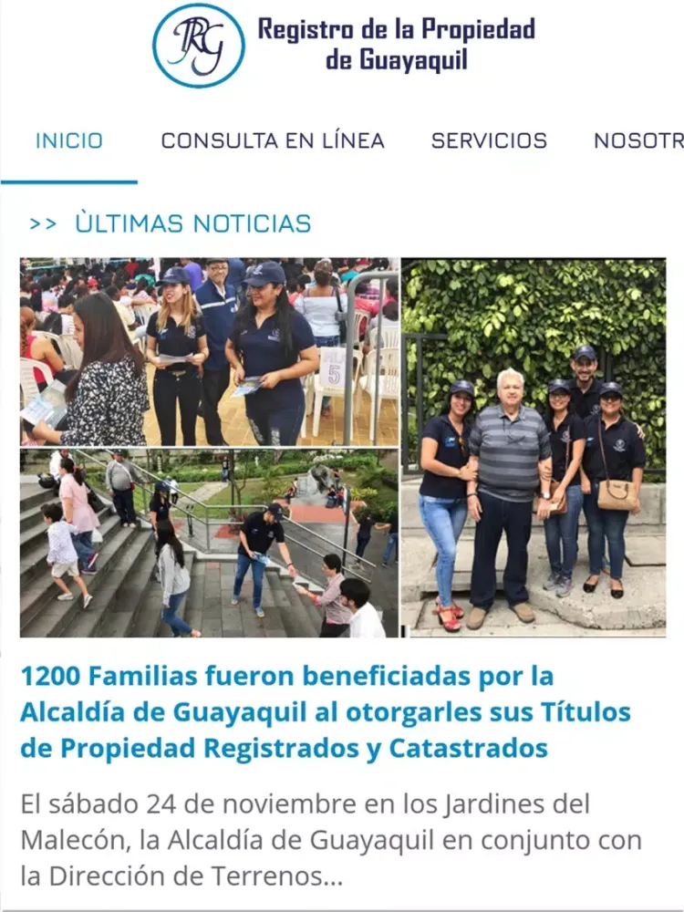 Registro Propiedad Guayaquil iPad  스크린샷