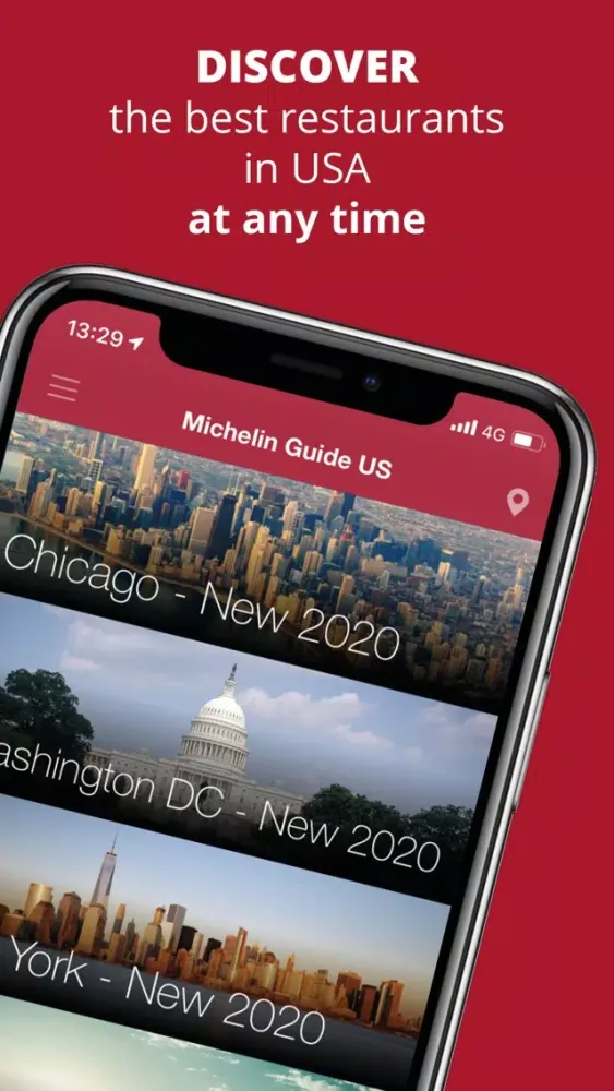 Capturas de pantalla de Michelin Guide US