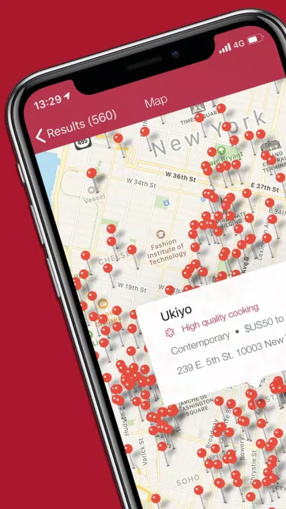 Capturas de pantalla de Michelin Guide US