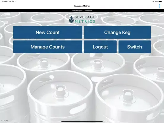 Capturas de pantalla de Beverage Metrics iPad 