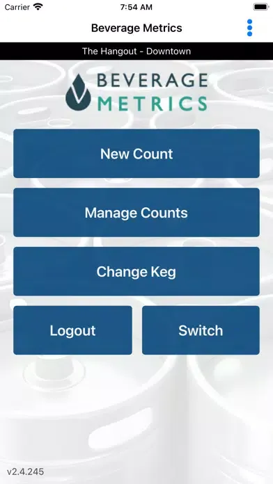 Capturas de pantalla de Beverage Metrics