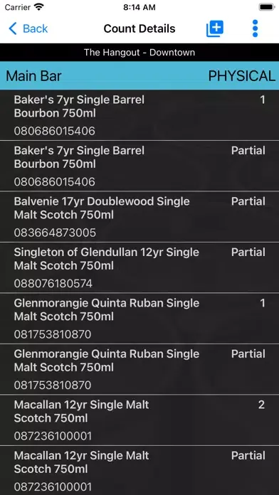 Capturas de pantalla de Beverage Metrics