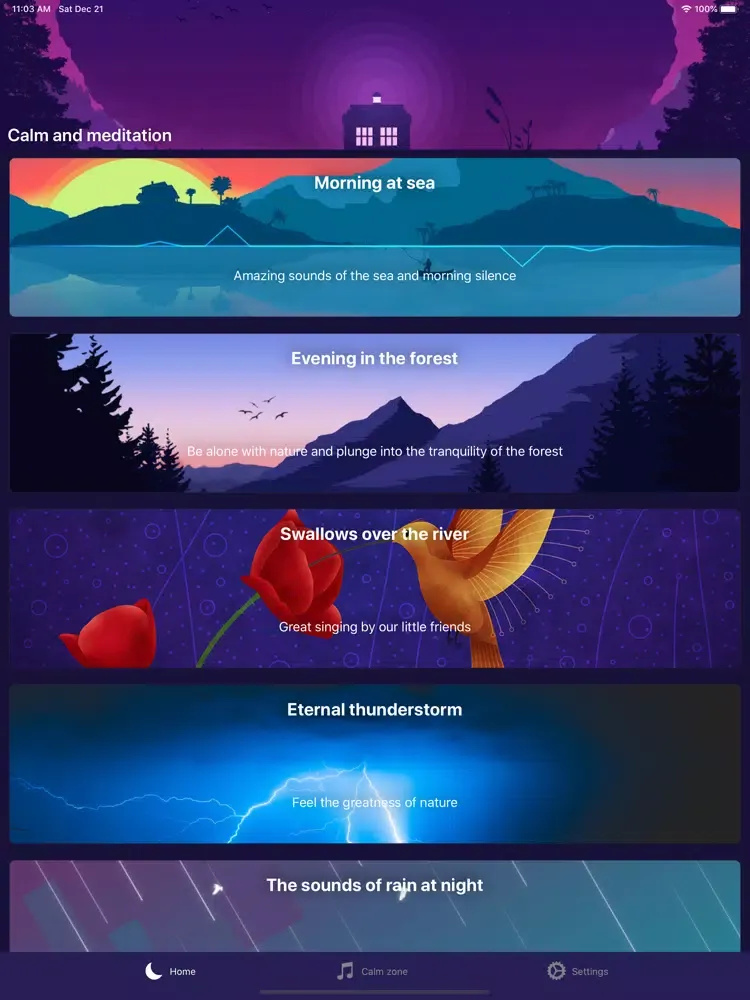 Скриншоты Sleep Sounds - Calm, Mediation iPad 