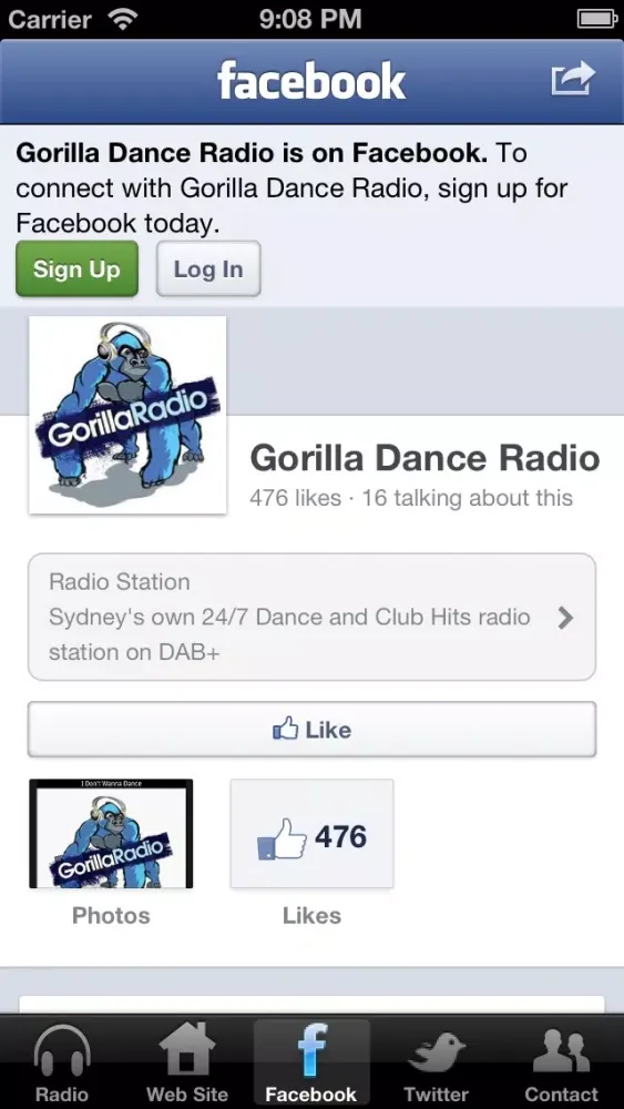 Captures d'écran de Gorilla Radio Sydney