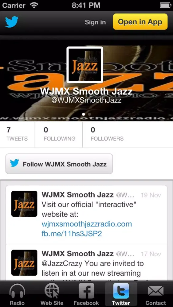 WJMX Smooth Jazz Radio应用截图