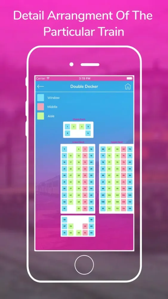 Zrzuty ekranu IRCTC - Indian Rail PNR Status