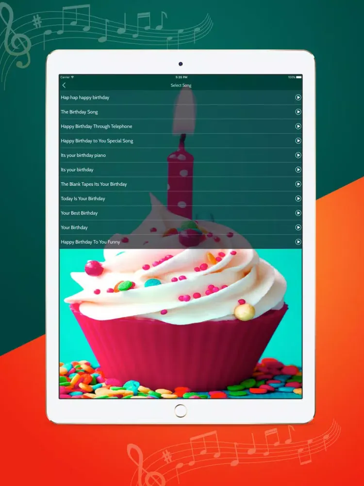 Record Birthday Song With Your Name iPad  سکرین شاٹس