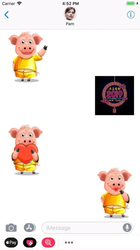Tangkapan skrin Golden Chinese Pig Year 2019