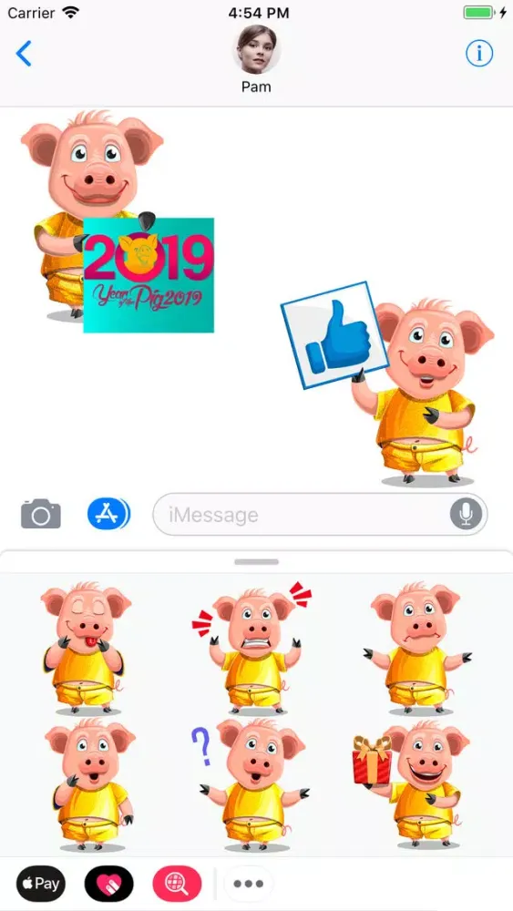 Tangkapan skrin Golden Chinese Pig Year 2019