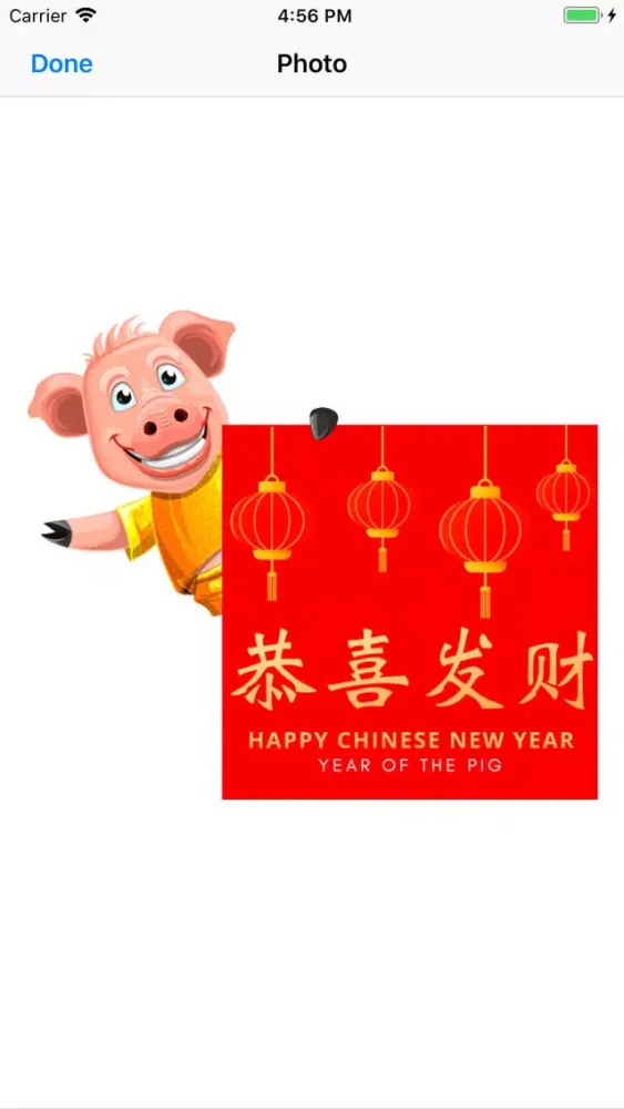 Tangkapan skrin Golden Chinese Pig Year 2019