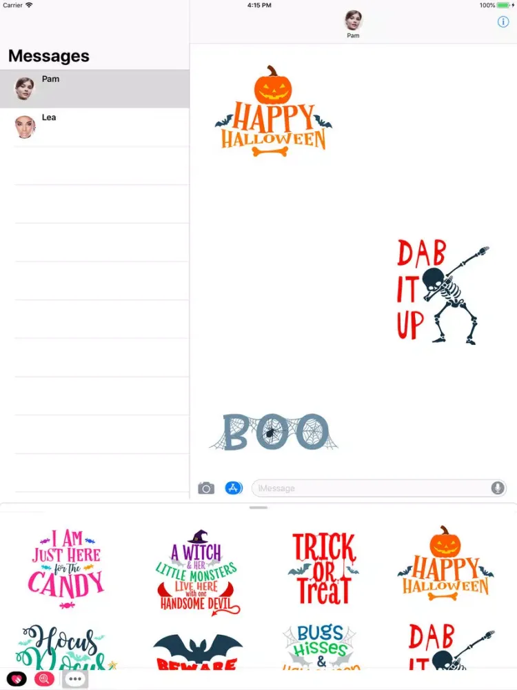 Capturas de pantalla de Halloween Quotes : Stickers iPad 