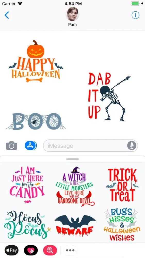 Capturas de pantalla de Halloween Quotes : Stickers