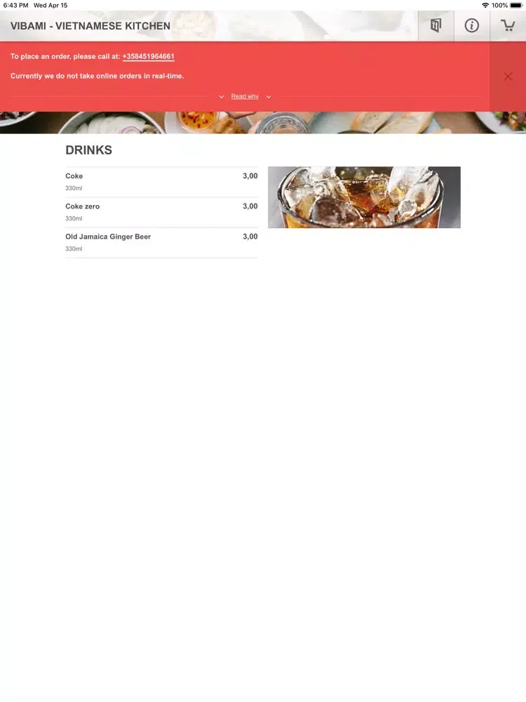 Ảnh chụp màn hình của Vibami - Vietnamese Kitchen iPad 