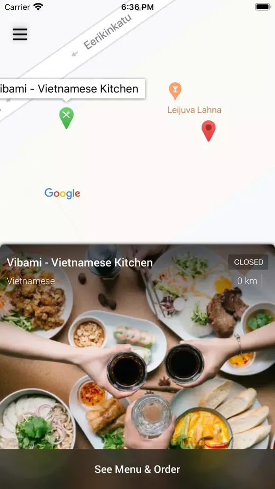 Ảnh chụp màn hình của Vibami - Vietnamese Kitchen