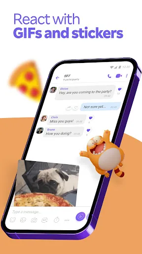Capturas de tela do Rakuten Viber Messenger