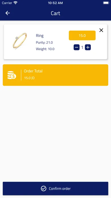 Ảnh chụp màn hình của ICG Jewelry