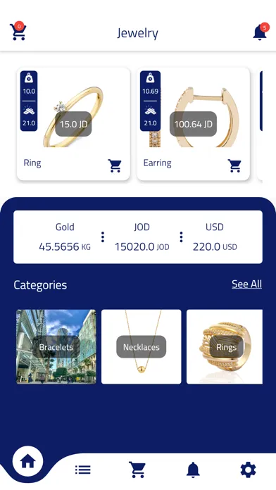 Ảnh chụp màn hình của ICG Jewelry