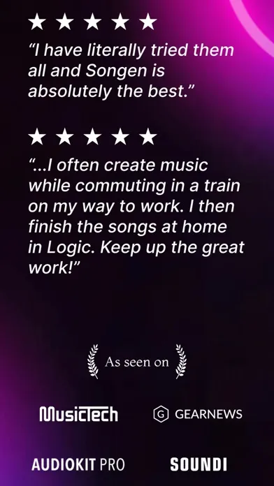 Capturas de pantalla de SONGEN - AI Music Co-Producer