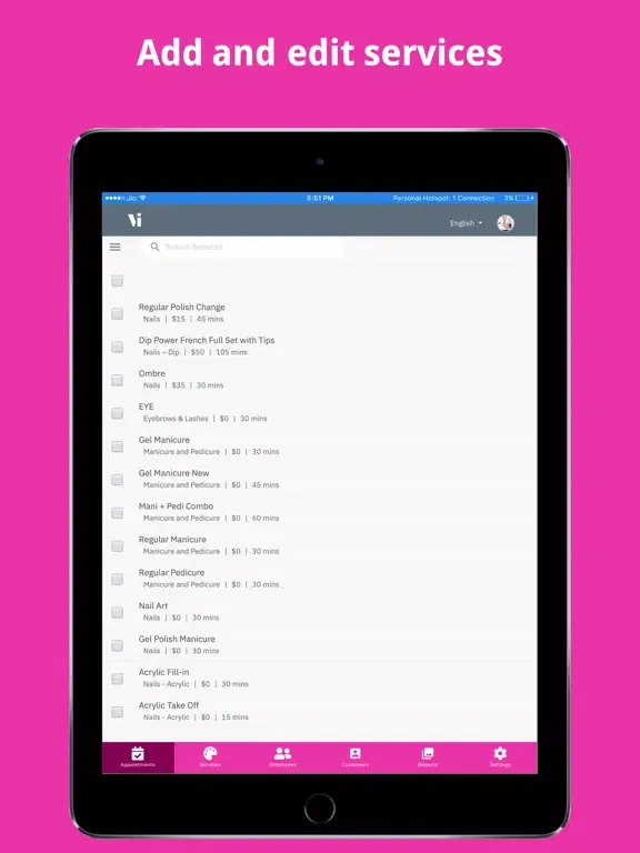 Tangkapan skrin Vibo Vibo Biz iPad 