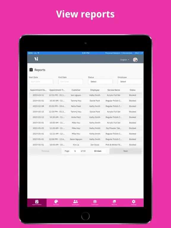 Tangkapan skrin Vibo Vibo Biz iPad 