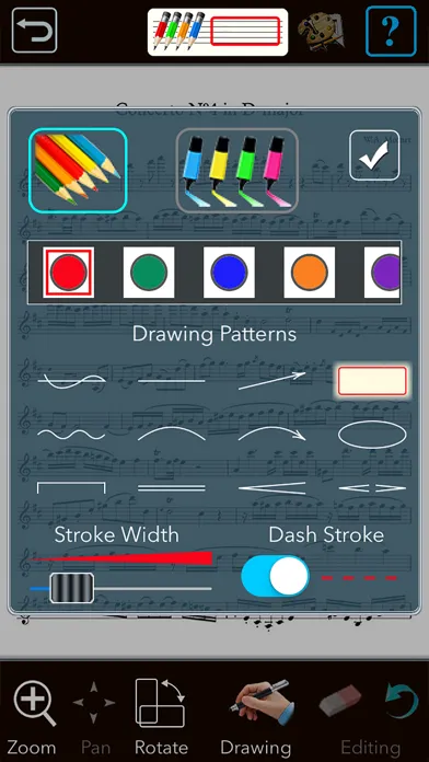 Tangkapan skrin Music Lesson NotePad