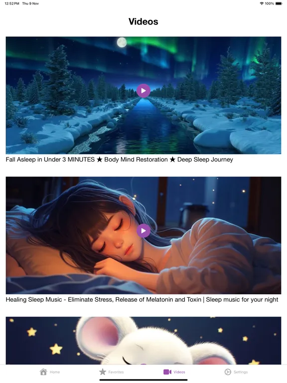 ภาพหน้าจอของ Sleep Sounds: Relax, Meditate iPad 