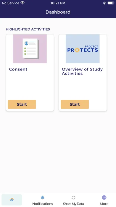 Ảnh chụp màn hình của Project PROTECTS