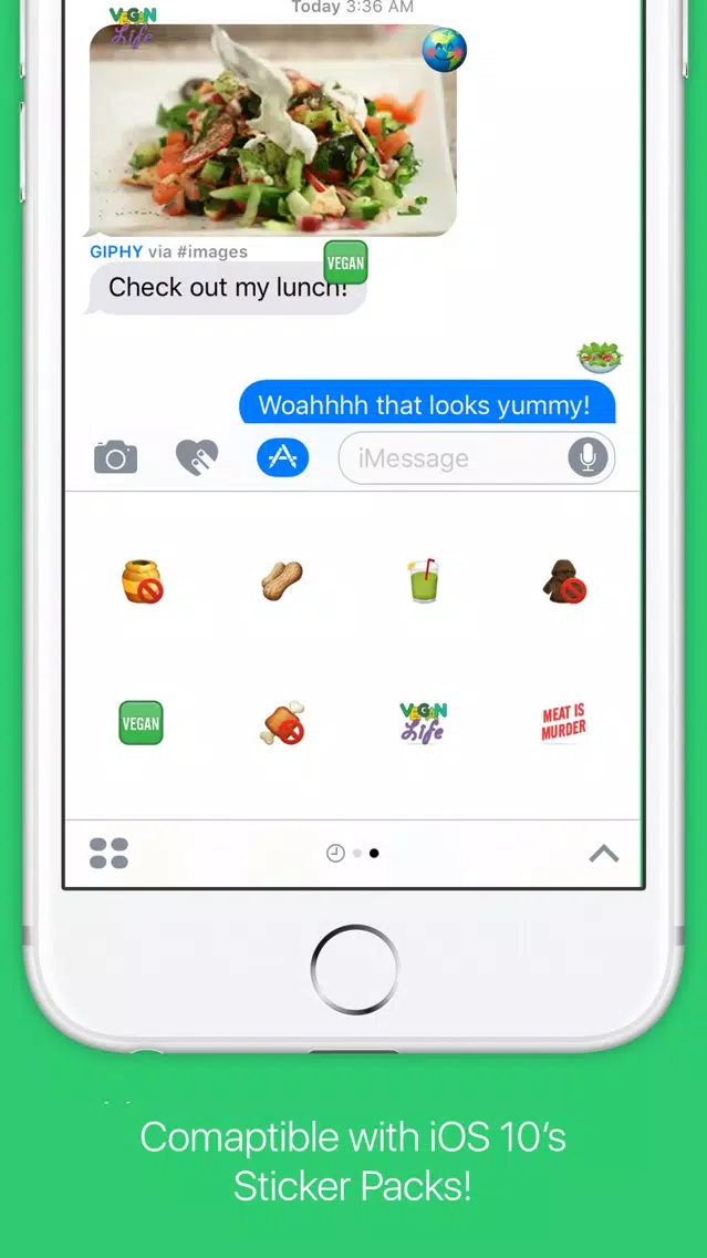 Veganmoji: Vegan Stickers应用截图