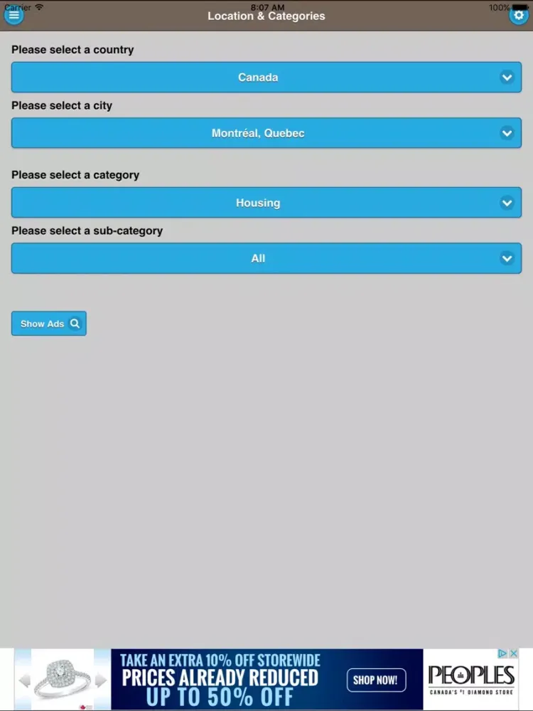 World Classifieds iPad  スクリーンショット