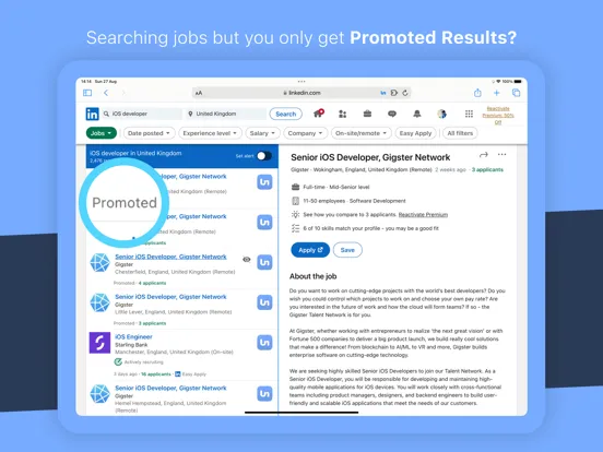Un: Web Extension for LinkedIn iPad  স্ক্রিনশট