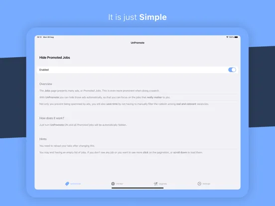 Un: Web Extension for LinkedIn iPad  স্ক্রিনশট