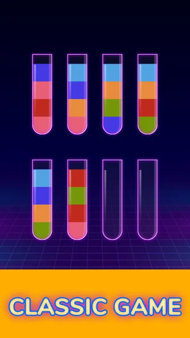 Capturas de tela do Water Sort Color Glow