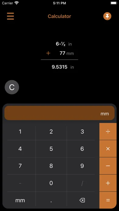 Captures d'écran de SM Calculator