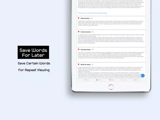 Finance Vocab iPad  Ekran Görüntüleri