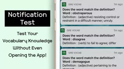 Tangkapan skrin GRE Vocabulary Words