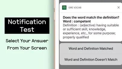 Tangkapan skrin GRE Vocabulary Words