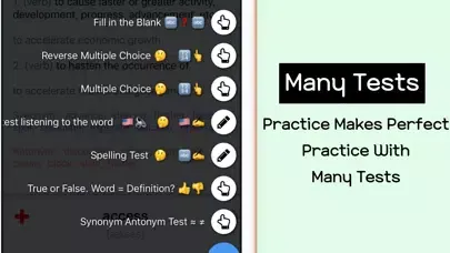 Tangkapan skrin GRE Vocabulary Words