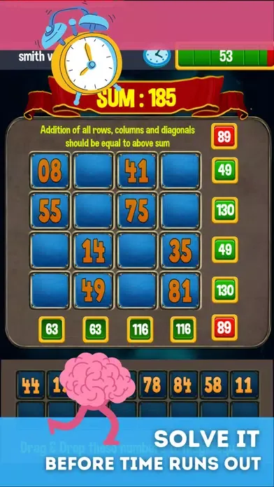 Capturas de tela do Infinite Magic Square Puzzle