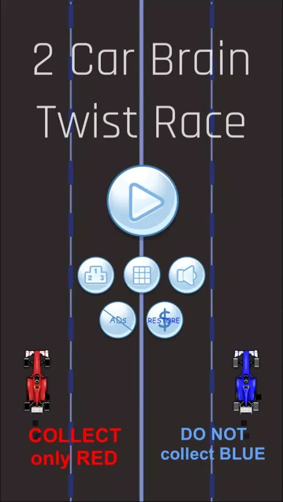 Capturas de tela do 2 Car Brain Twist Race