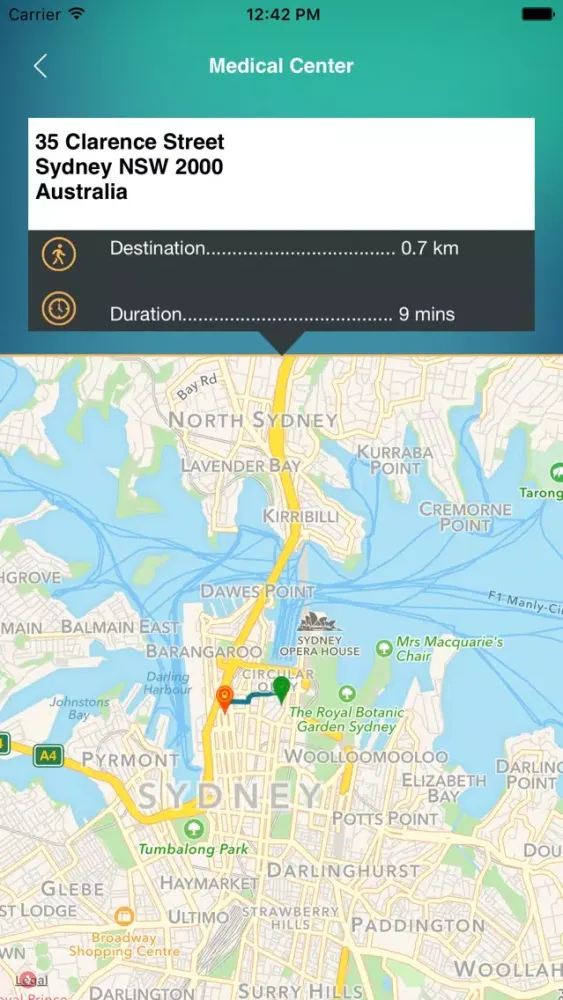 Tangkapan skrin Vicinity Search nearby Places