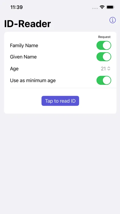 Screenshot di ID-Reader
