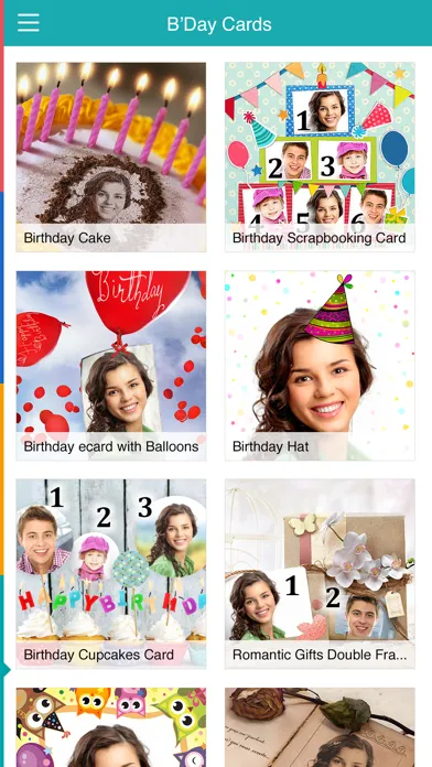 صور Birthday Cards Free: happy birthday photo frame, gift cards & invitation maker