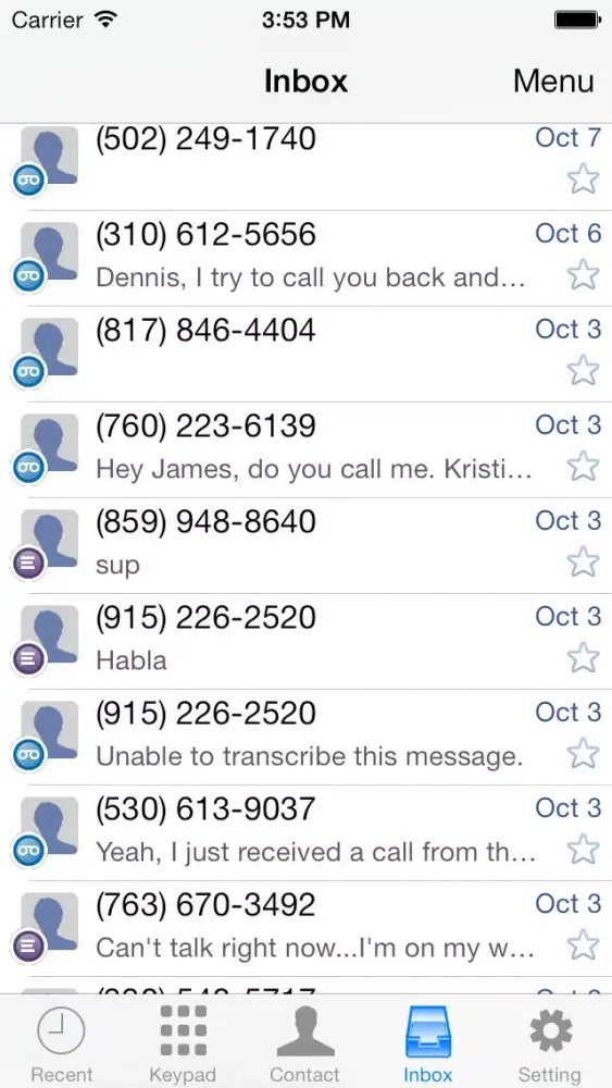 Capturas de pantalla de iGVoice - Google Voice™ VOIP Phone Call + SMS