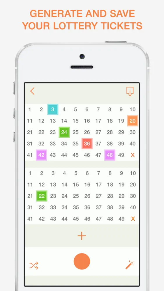The Lottery - Lucky Numbers Generator and Simulator স্ক্রিনশট