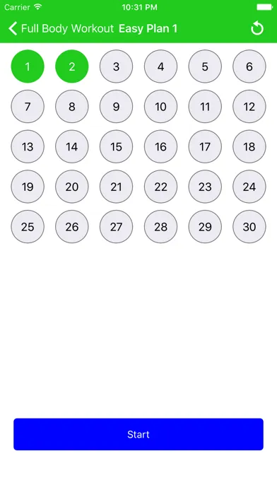 30 Day Fit Challenge Workout Screenshots