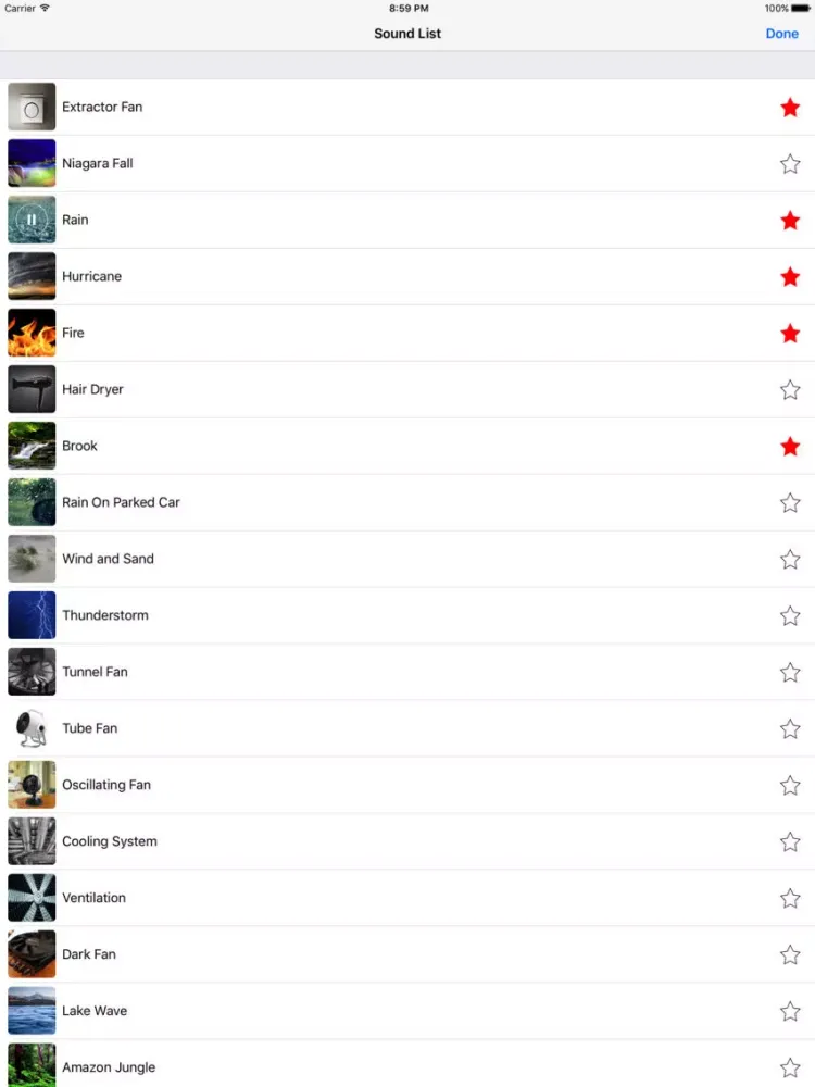 White Noise Sleep Sound Pro iPad 应用截图
