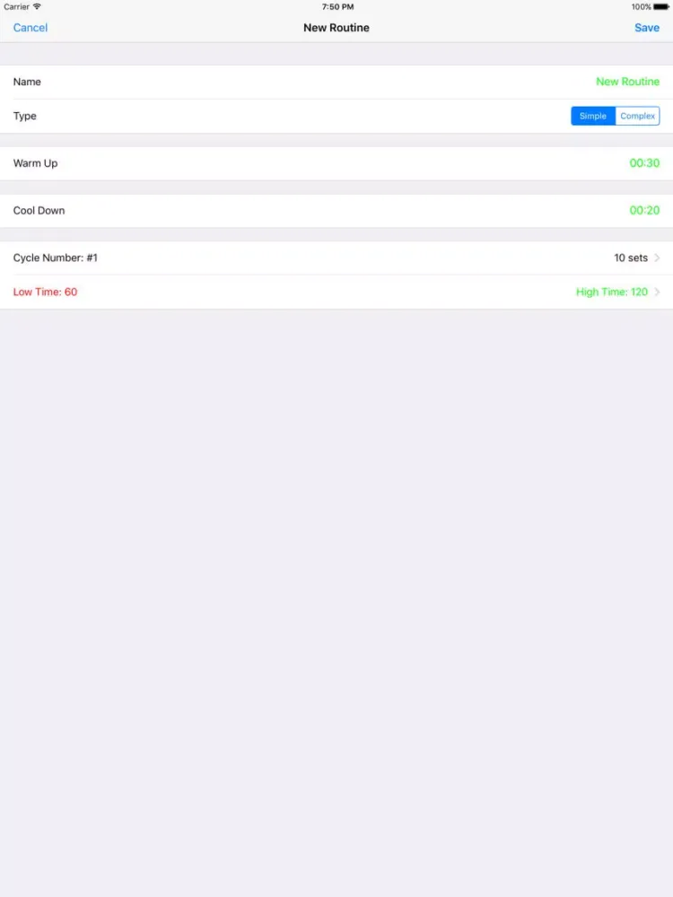 ภาพหน้าจอของ Interval Timer Pro Training iPad 