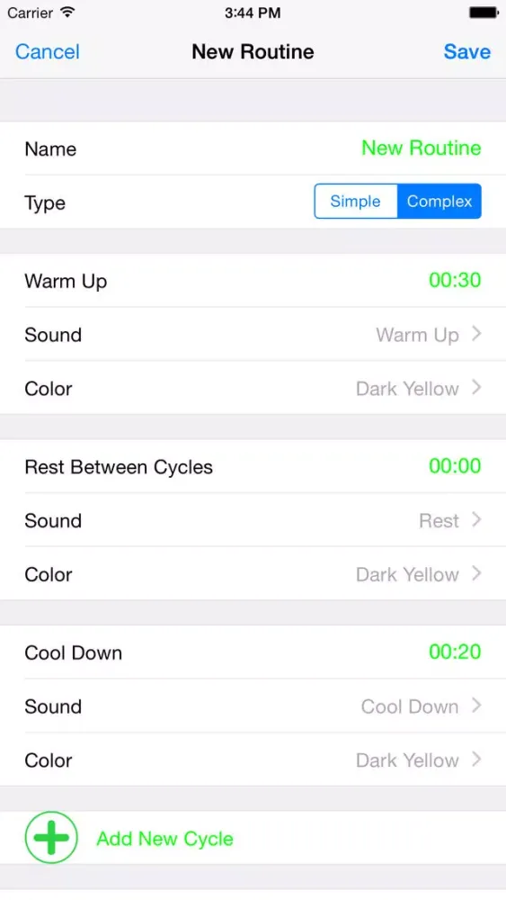 ภาพหน้าจอของ Interval Timer Pro Training